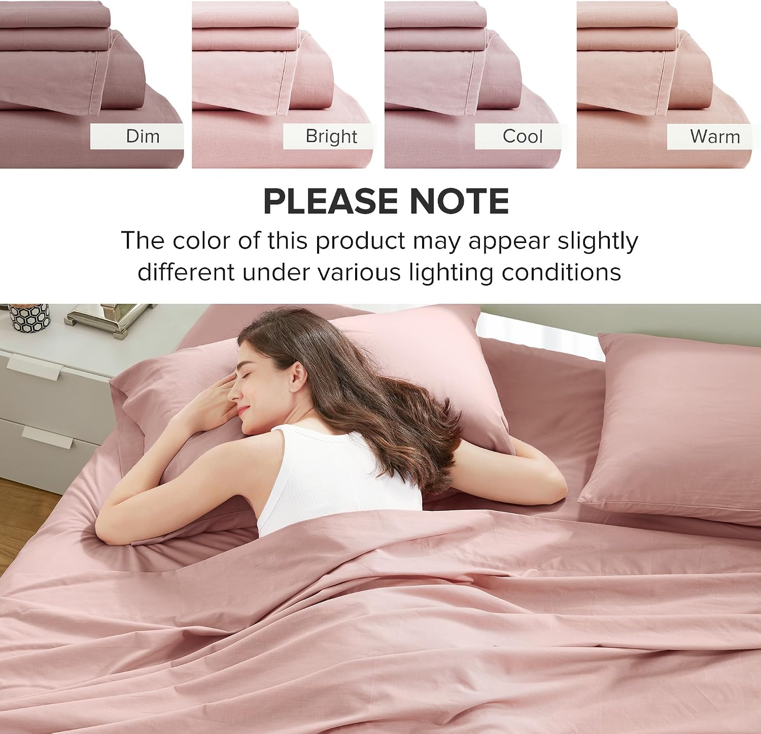 ComfortSpaces Comfort Spaces 100% Cotton Sheets Full, Breathable & Ultra Soft Cotton Sheets, Naturally Cool Cotton Bed Sheets with 14" Elas…