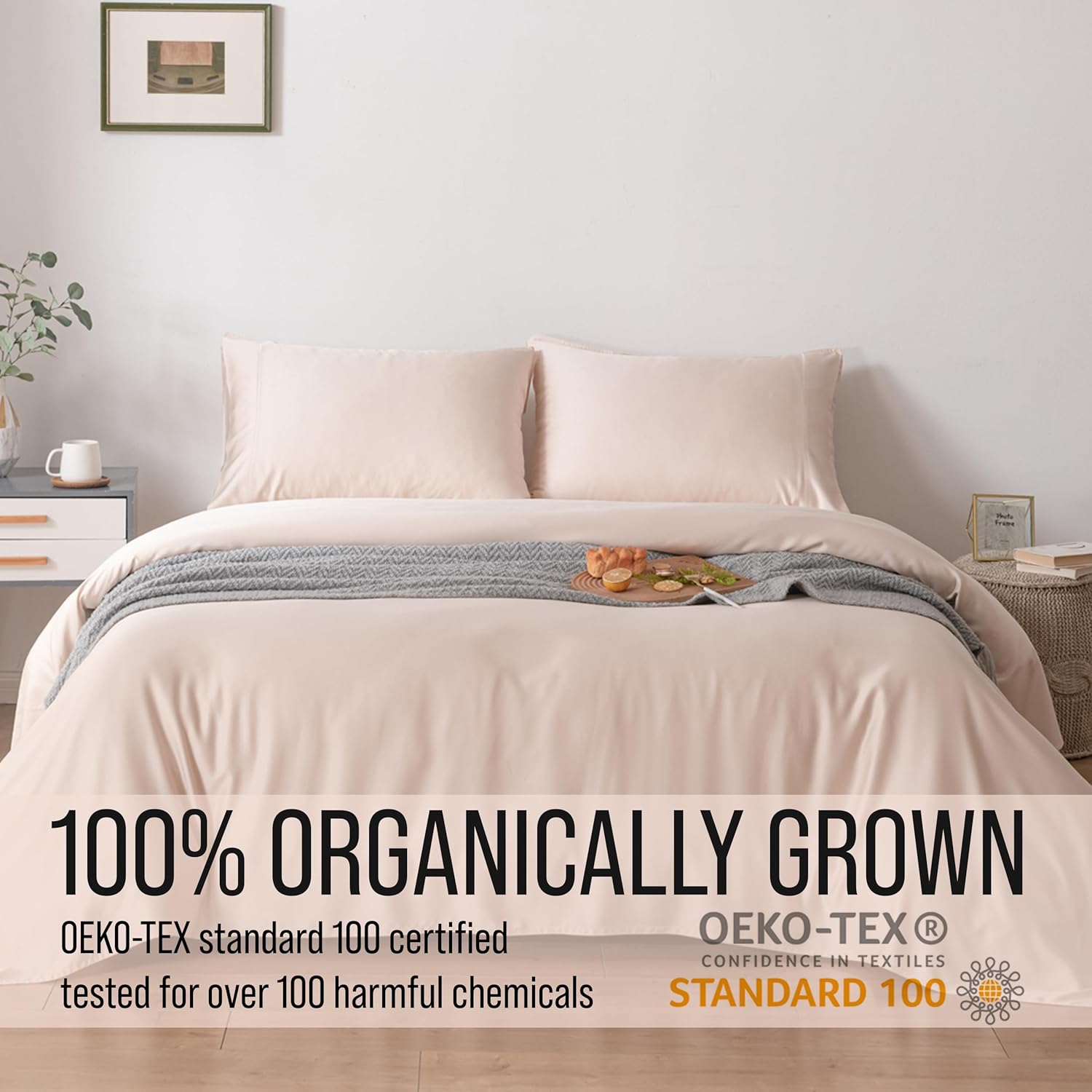 Bella Coterie Luxury Bamboo Viscose Cal King Size Sheet Set | 100% Organically Grown | Ultra Soft | Cooling for Hot Sleepers | 18" Deep…