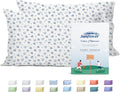 Sunflower King Pillowcases Set of 2, 100% Cotton King Size Pillow Cases 2, 20×40 inches Blue Posy, Soft and Breathable