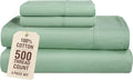 Casa Platino Twin XL Size Sheets Set, 4 Piece 100% Cotton Bed Set with 500 Thread Count Silky Sateen Finish, Ideal for Everyday Use, 15…