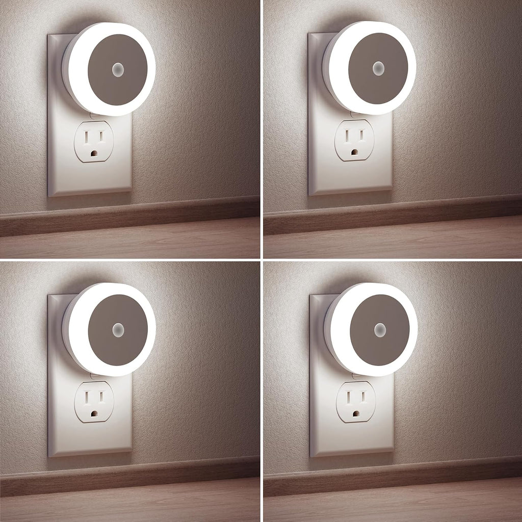 Briignite Night Lights Plug into Wall, [4Pack], Nightlight with Light Sensors, LED Night Lights for Kids Room, Baby Night Light, Bathroom…