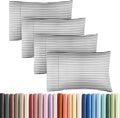 King Pillow Cases Set of 4 - Ultra Soft Hotel Quality Pillowcase Covers - Comfy, Cozy & Wrinkle Free - Shrinkage and Fade Resistant…
