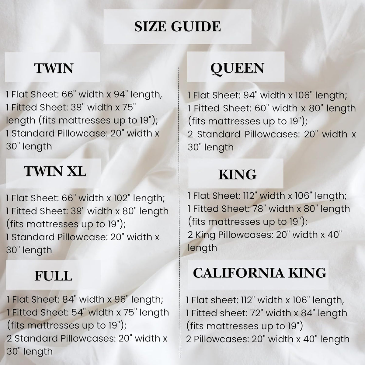 Pointehaven Water Petals White Printed Cotton Percale 4 pc Sheet Set, King
