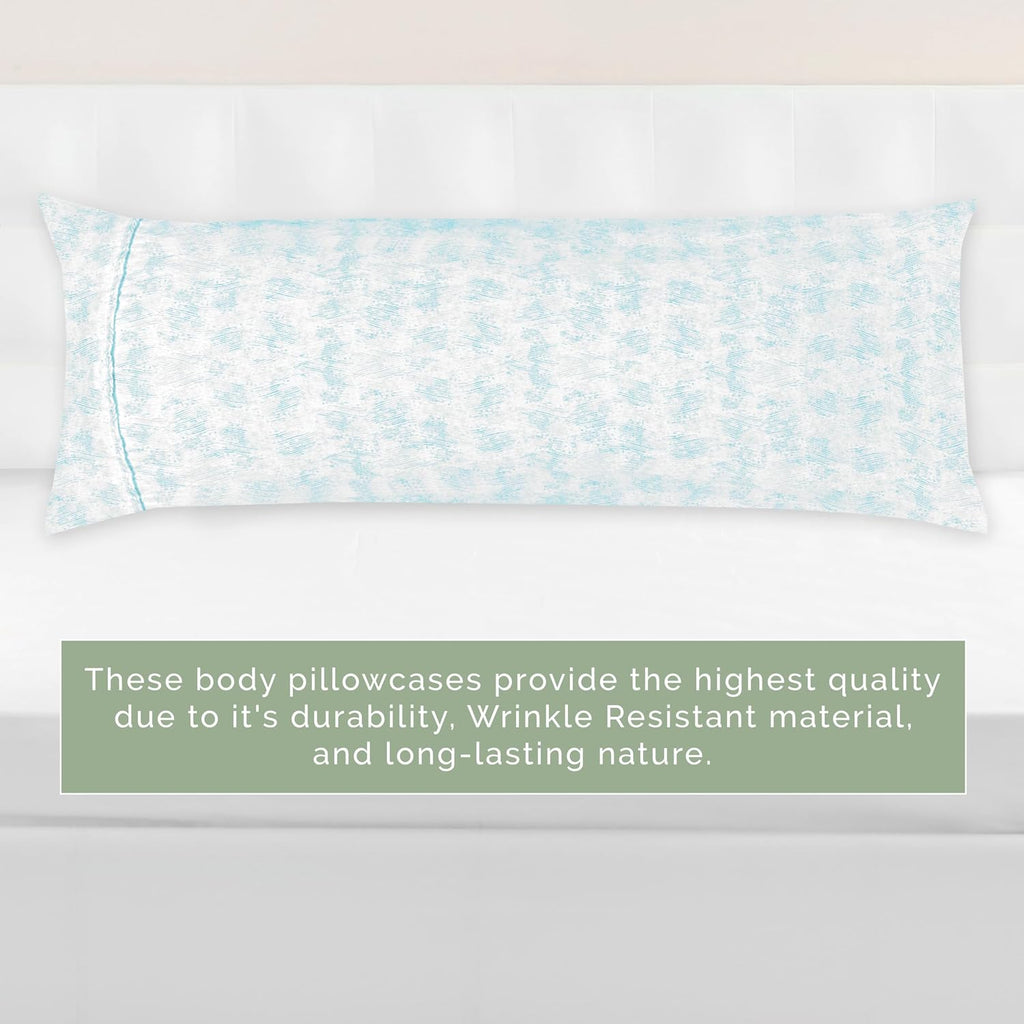 Elegantcomfort Elegant Comfort Ultra Soft 1-Piece Set Sea Waves Print Pillowcases - 1500 Hotel Quality Microfiber, Soft and Smooth Hidden Z…