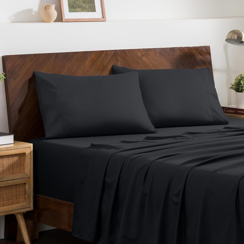BareHome Bare Home Microfiber Pillow Cases - King Size 20x40 - Cooling Pillowcases - Double Brushed - easy maintenance - Envelope Closure…