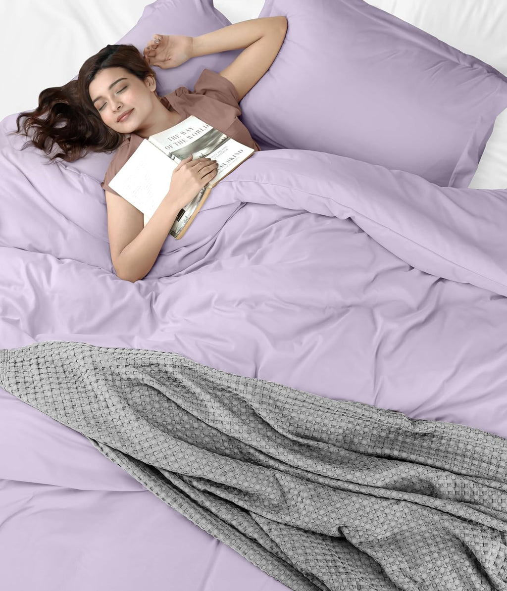 Utopia Bedding Duvet Cover Queen Size - 3 Piece with Zipper Closure - 1 Comforter Cover 90X90 Inches & 2 Pillow Shams 20X26 Inches…
