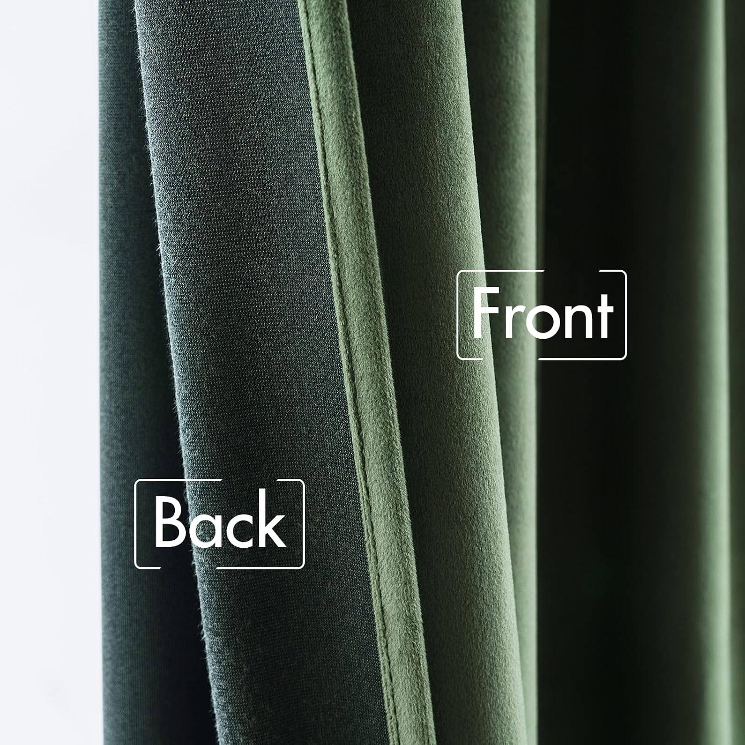 Miulee Velvet Curtains 80 inches - Luxury Blackout Curtains for Bedroom Living Room Thermal Insulated Super Soft Window Drapes Rod Pocket &…