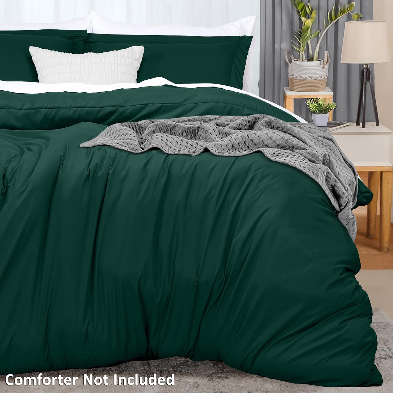 Utopia Bedding Duvet Cover King Size - 3 Piece with Zipper Closure - 1 Comforter Cover 104X90 Inches & 2 Pillow Shams 20X36 Inches…