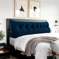 Headboard Pillow King - Bed Wedge Headboard Reading Pillow for Sitting in Bed, Large Daybed Pillow, Velvet Positioning Support Bedrest…