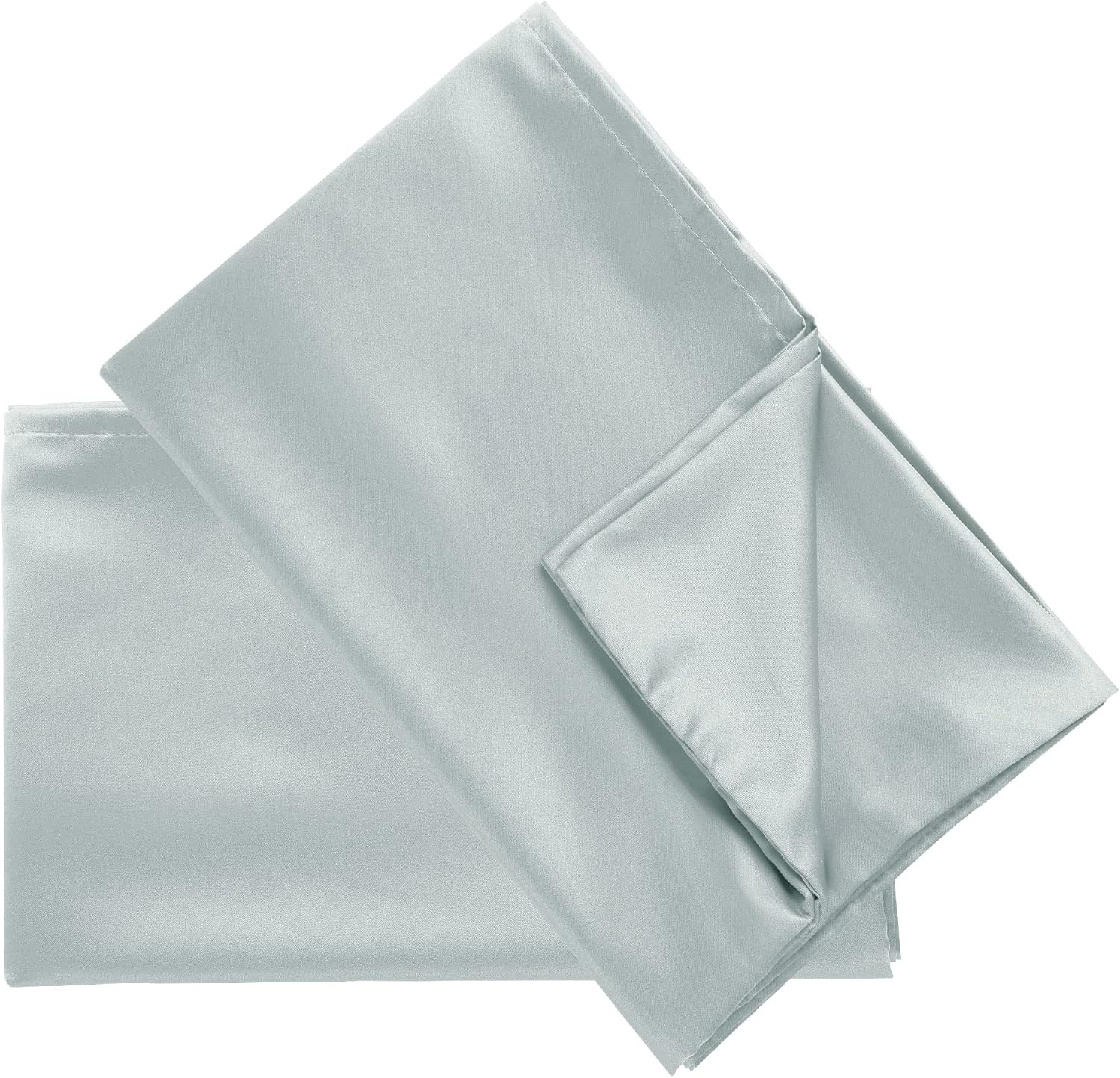 uxcell 2 Pack Silk Satin Pillowcase for Hair and Skin, Cool, Silky, Soft Breathable Pillow Cases Standard Size 20x26 Inch Sateen Pillowcase…