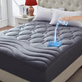 ELVEN HOME Queen Size Mattress Pad Waterproof, Pillow Top Cooling Mattress Topper Cover, Quilted Fitted Mattress Protector Washable, Deep…