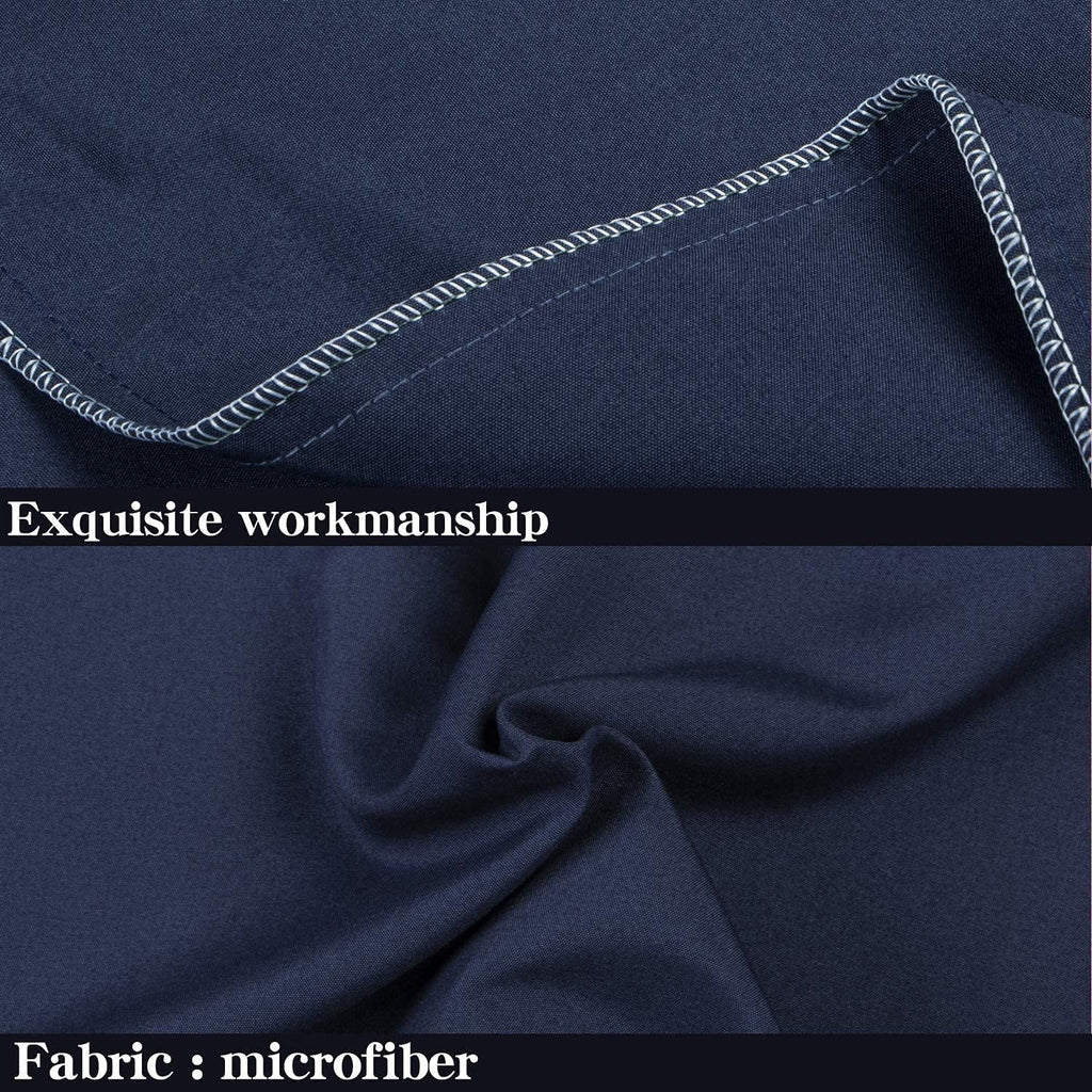 Ntbay King Pillowcase Set - 2 Pack Brushed Microfiber 20x36 Pillowcases - Soft, Wrinkle-Free, Fade-Resistant, Stain-Resistant, Navy Pillowc…