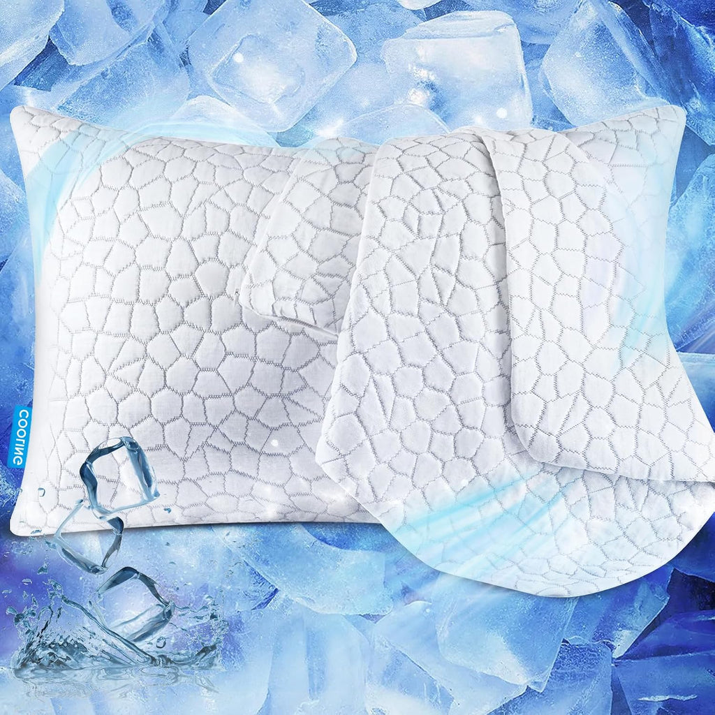 Supamodern Queen Size Cooling Fiber Pillowcase (1 Pack) – Luxury, fits Hotel, Memory Foam & Down Pillows. Smooth Zipper, Cool for hot Sleep…