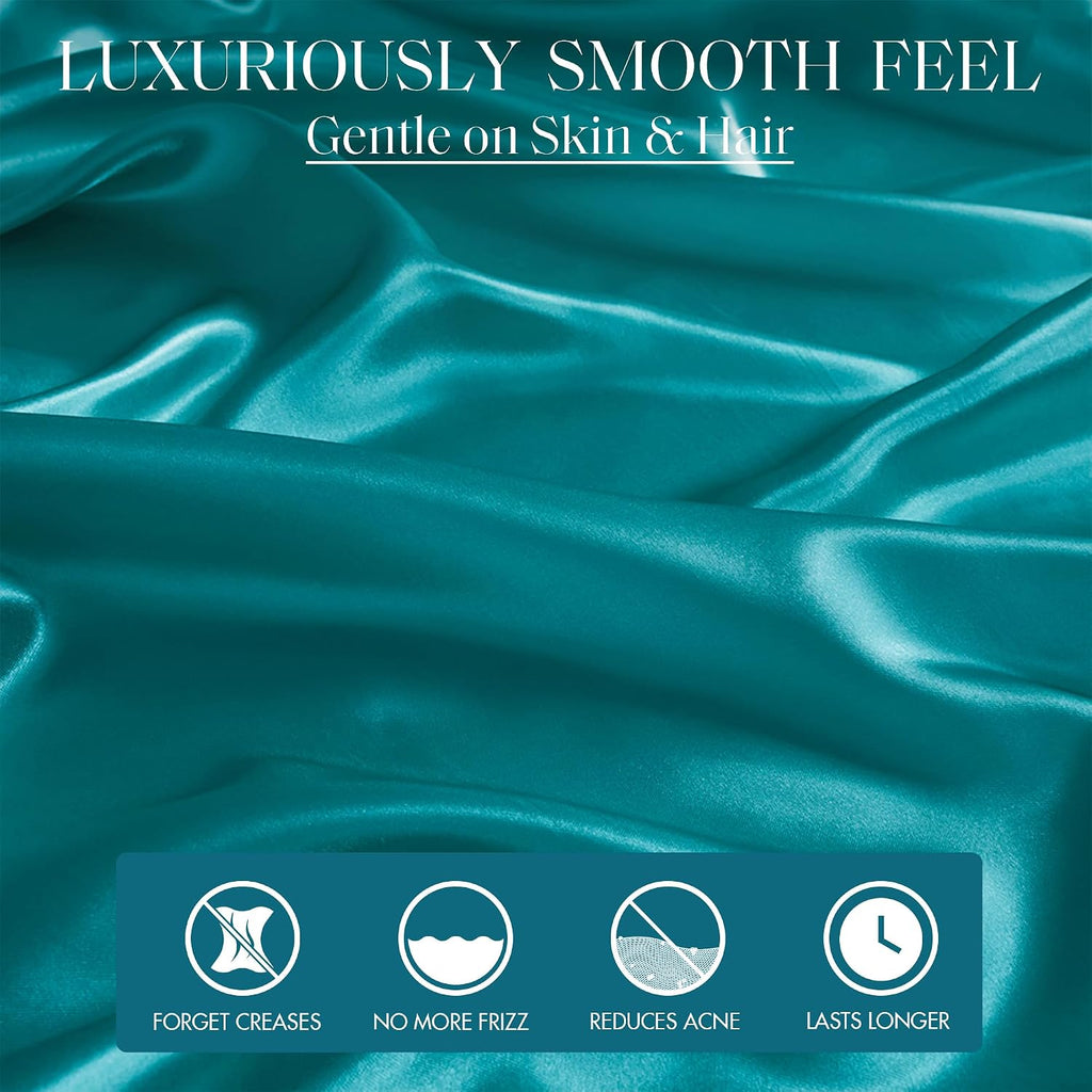 Madisonpark Madison Park Essentials Satin Sheet Set Luxury and Silky with Natural Sheen, Elastic 14" Pocket fits up to 16" Mattress, All Ar…