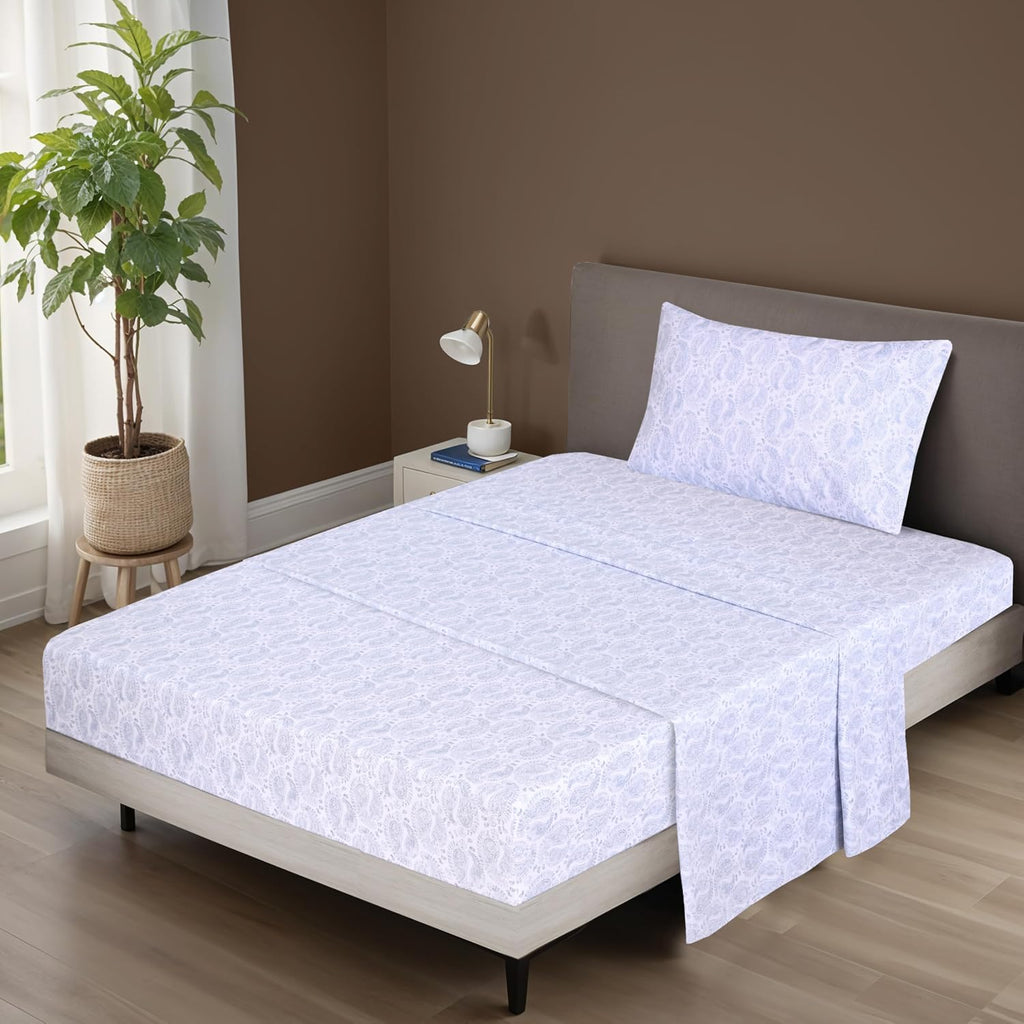 Zoyer 100% Cotton Sheets – Twin XL Size Percale Bedding, Cooling & Breathable, Durable with a Crisp, Soft & Comfortable Feel, 16" Deep Pock…