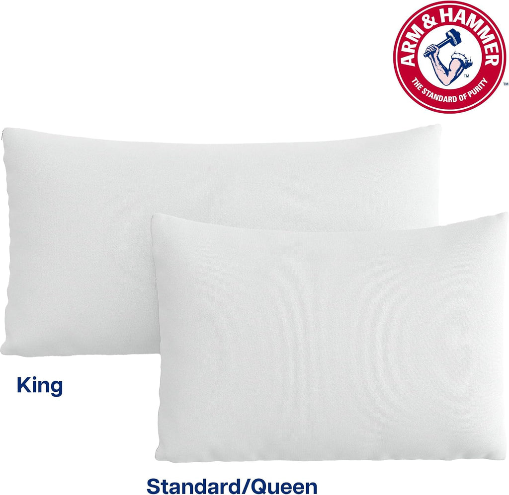 Arm & Hammer Eco Performance Zippered Pillow Protector with Tencel, 2-Pack, Standard/Queen