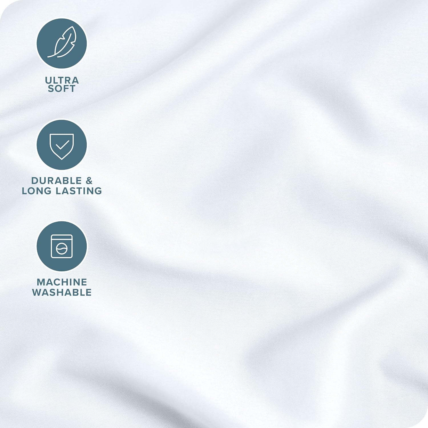 BareHome Bare Home Microfiber Pillow Cases - Standard Size Set of 2 - Cooling Pillowcases - Double Brushed - easy maintenance - Envelope…