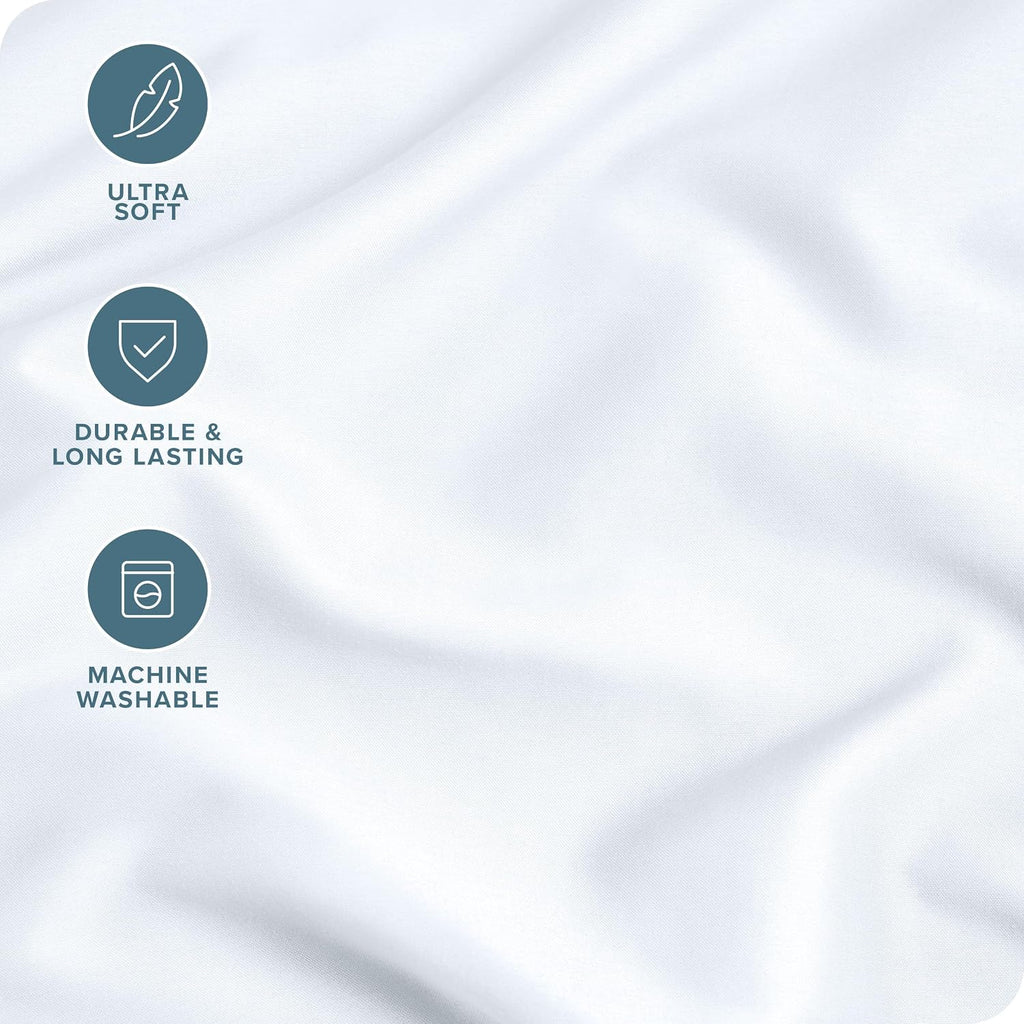 BareHome Bare Home Microfiber Pillow Cases - King 20x36 - Cooling Pillowcases - Double Brushed - easy maintenance - Envelope Closure…