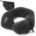 Rewondah Inflatable Travel Pillow, Inflatable Neck Pillow for Traveling Airplane, Travel Pillow with Soft Velour Washable Cover, U Shape…