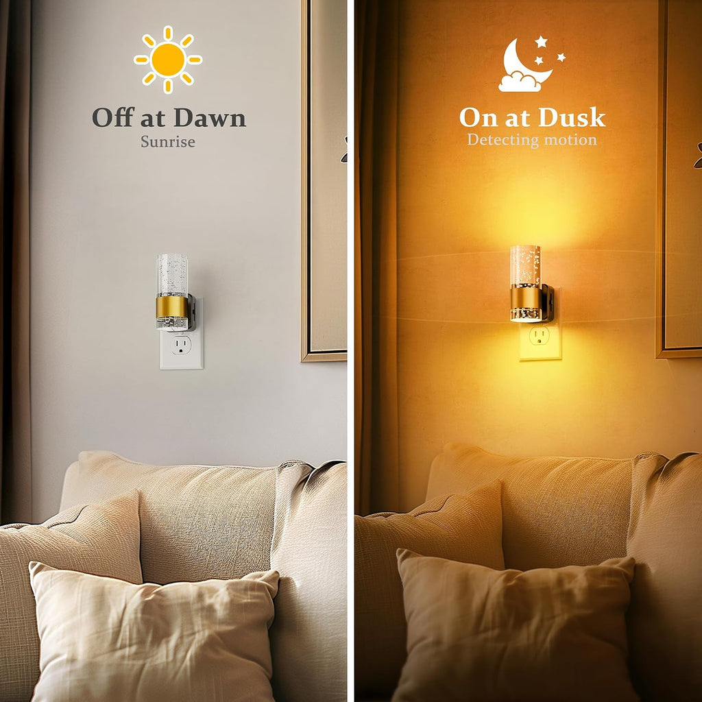 JandCase Night Light, Automatic Night Lights Plug into Wall, Dimmable LED Night Light with Adjustable Brightness, Night Lights Plug in…