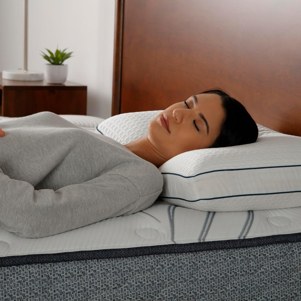 Serta Perfect Sleeper Copper Infused Memory Foam Pillow, Oversized Traditional, White