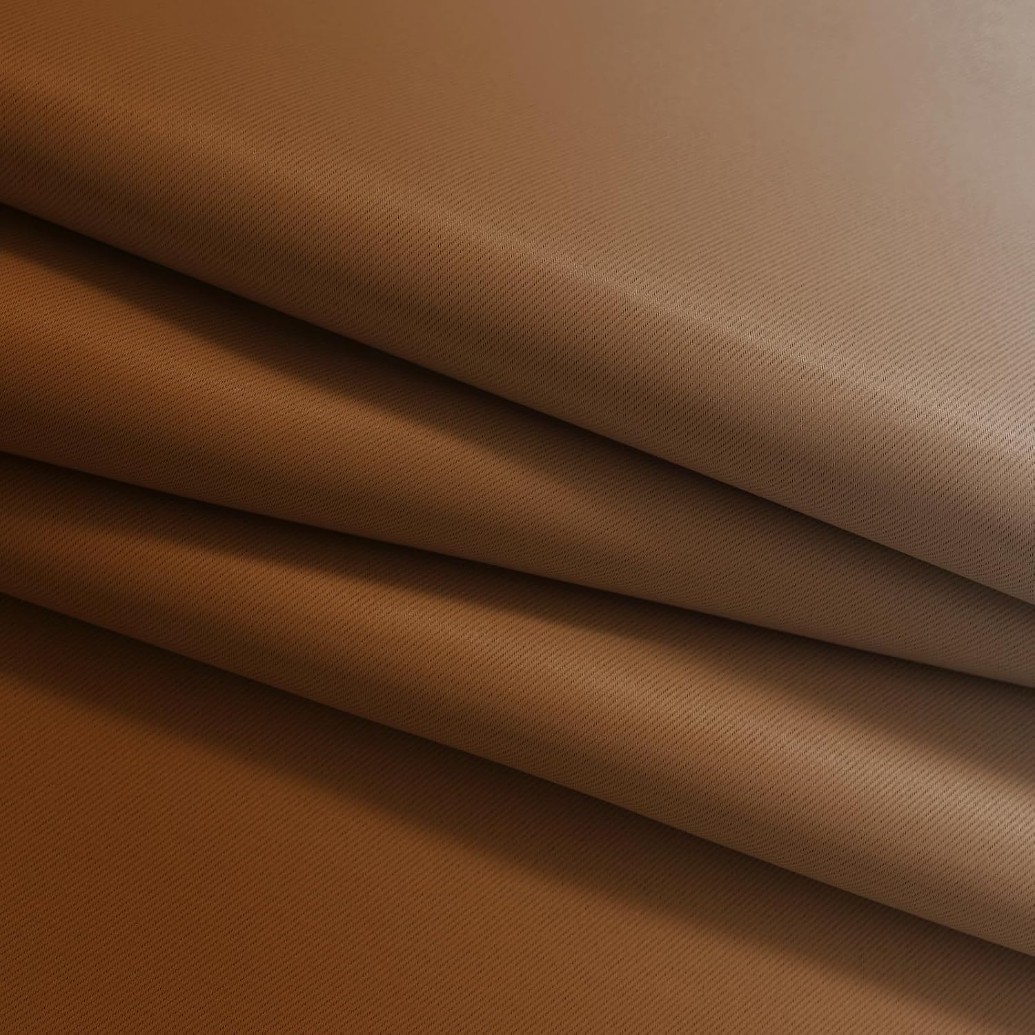 Yakamok Greyish White and Burnt Orange Ombre Curtains, Light Blocking Curtains, Room Darkening Grommet Window Drapes for Bedroom(Burnt Orange…