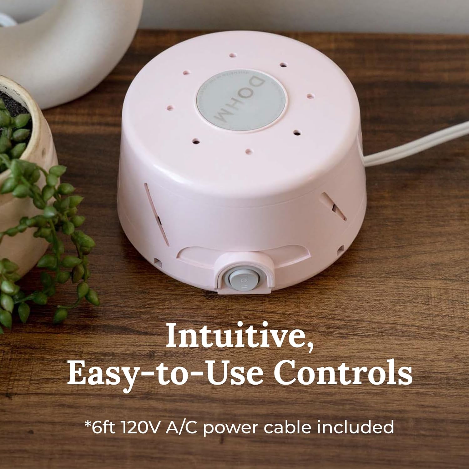 Yogasleep Dohm Classic (Pink) The Original White Noise Machine, Soothing Natural Sound from A Real Fan, Noise Cancelling for Office Privacy…