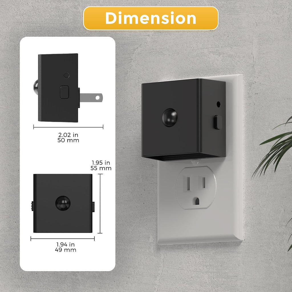 L LOHAS LED Motion Sensor Night Light, [2-Pack] Plug in Night Light with Motion Sensor and Dusk to Dawn Sensor, Brightness Adjustable…