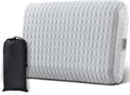Vekkia Travel Pillow with Memory Foam, Portable and Compressible Camping Pillow with Washable Cover, Ergonomic Supportive for Sleeping…