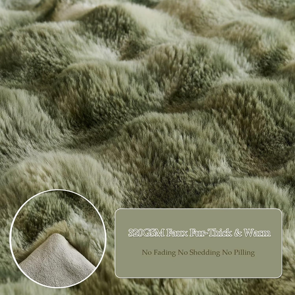 20"x54"Luxury Shaggy Faux Fur Body Pillow Cover, Bubble Fluffy Plush Bed Body Pillowcase with Zipper Closure, Plush Long Pillow Cover for…