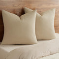 Phf 100% Cotton Waffle Weave Throw Pillow Cover, 22" x 22", No Filling, 2 Pack Elegant Home Decorative Square Throw Pillow Covers for Bed C…