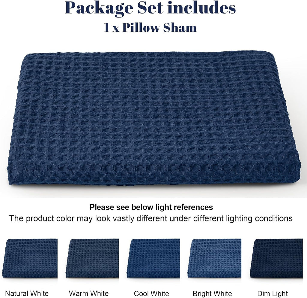 Phf Ultra Soft Waffle Weave Body Pillowcase with Zipper, No Insert, 1Pack 20" x 54" Pillow Sham, Breathable & Skin-Friendly Body Pillow cas…