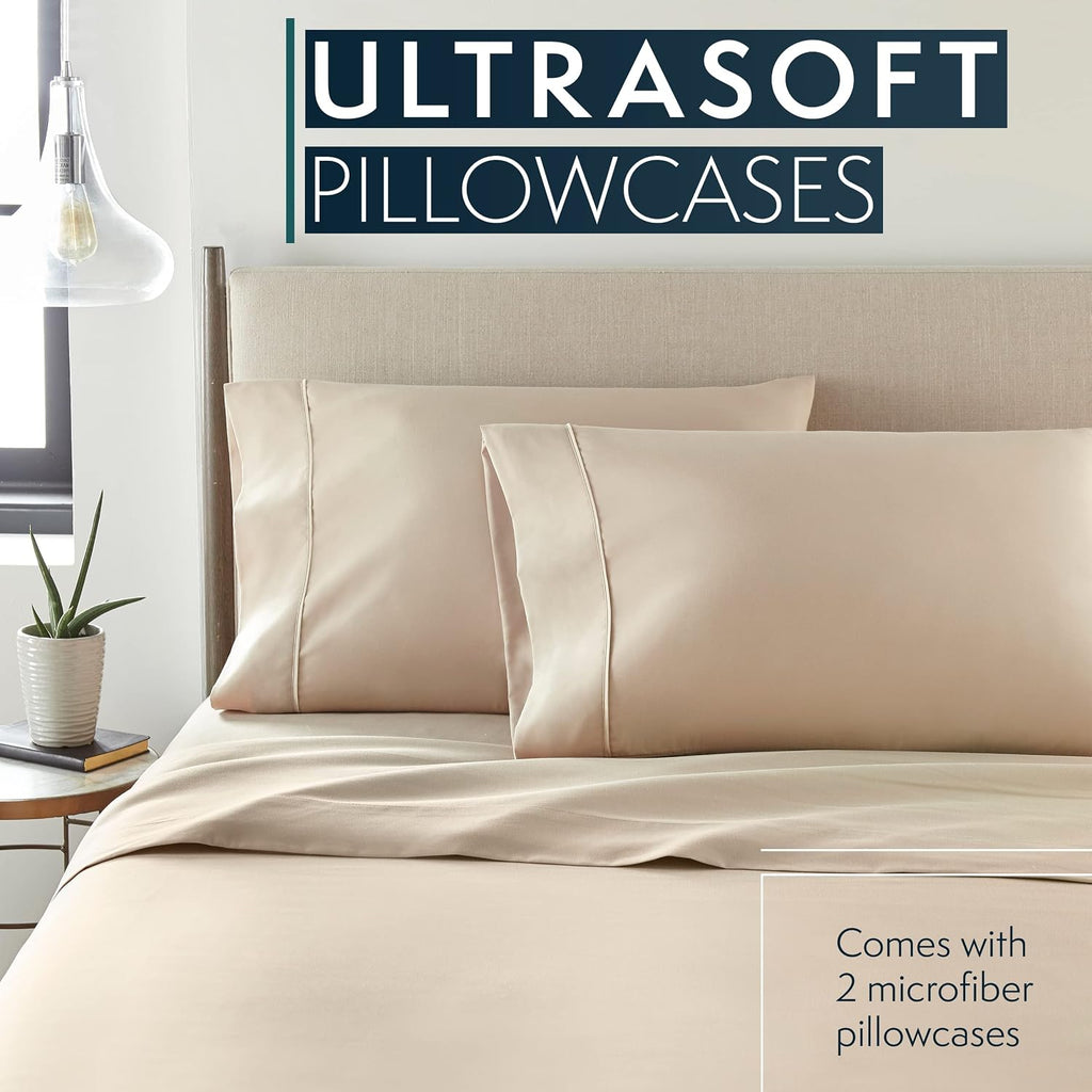 HCCollection HC Collection Pillow Cases Standard Size/Queen Size Set of 2- Microfiber, Extra Soft Pillowcases - easy maintenance &…