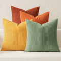 Miulee Decorative Throw Pillow Covers 24x24 Inch Set of 4, Vibrant Cushion Covers Vintage Retro Home Decor, Mix and Match Color Clash Desig…
