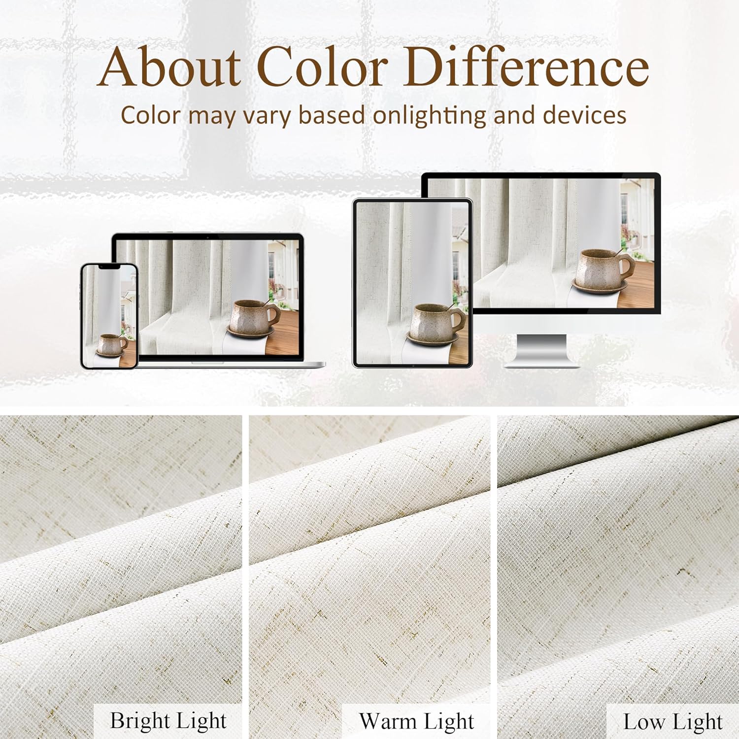 Boodii 100% Blackout Linen Pinch Pleated Curtains Beige Ivory 2 Panels 96 Inches Long Ceiling to Floor 8 FT Black Out Curtain, Back Tab Mod…