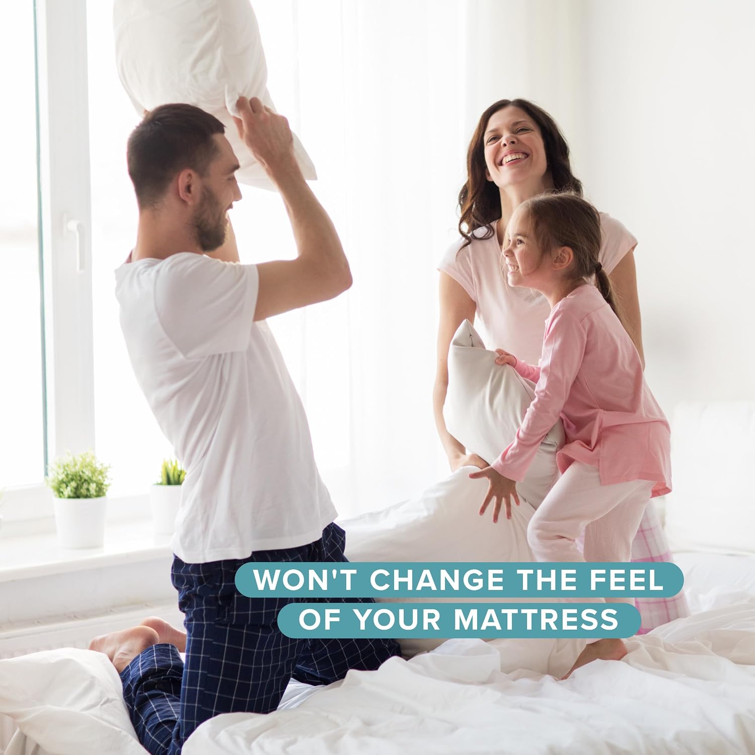 BareHome Bare Home Waterproof Quilted Mattress Protector - Cooling Mattress Pad - Protects Against Spills - Easily Washable - Elastic Fitte…