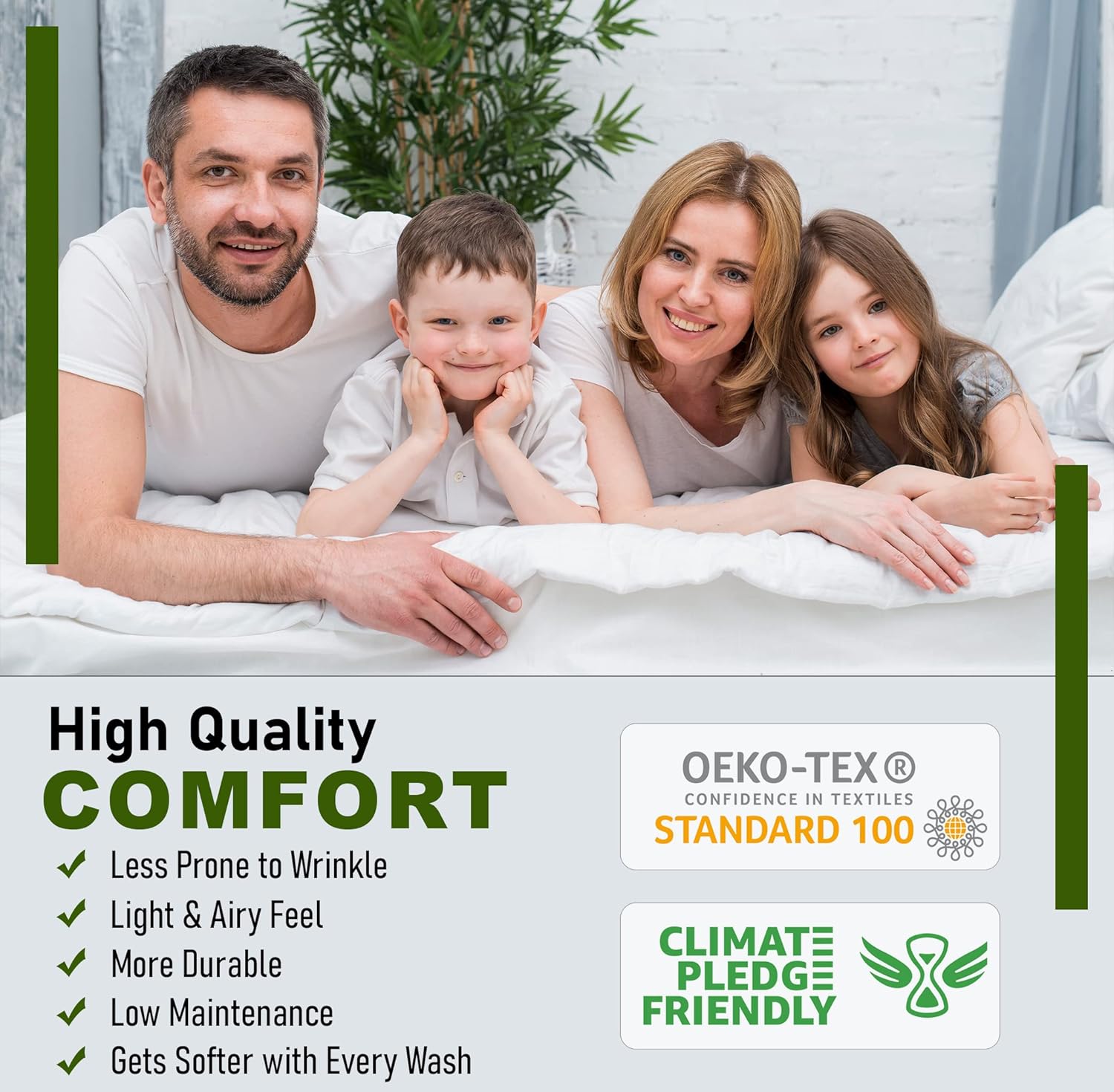 Ruvanti 100% Cotton Percale Sheets Twin Size – Crisp Cooling Bed Sheets for Hot Sleepers, Deep Pocket 16”, Soft Breathable & Durable Hotel-…