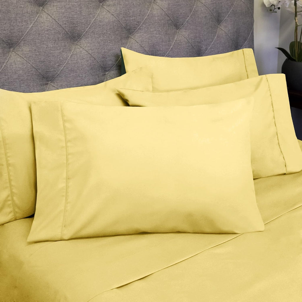 Full Size Bed Sheets - 6 Piece 1500 Supreme Collection Fine Brushed Microfiber Deep Pocket Full Sheet Set Bedding - 2 Extra Pillow Cases…