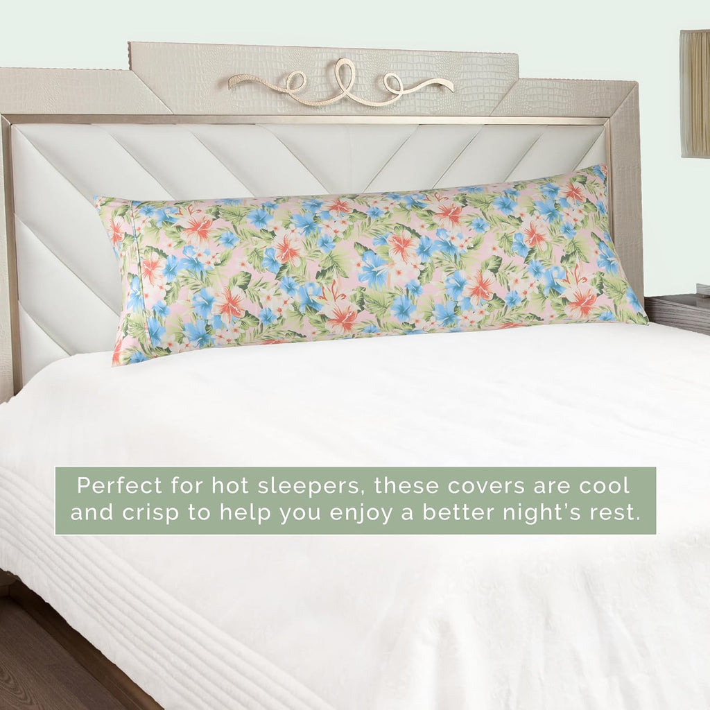 Elegantcomfort Elegant Comfort Ultra Soft 1-Piece Set Floral Print Pillowcases - 1500 Hotel Quality Microfiber, Soft and Smooth Hidden Zipp…