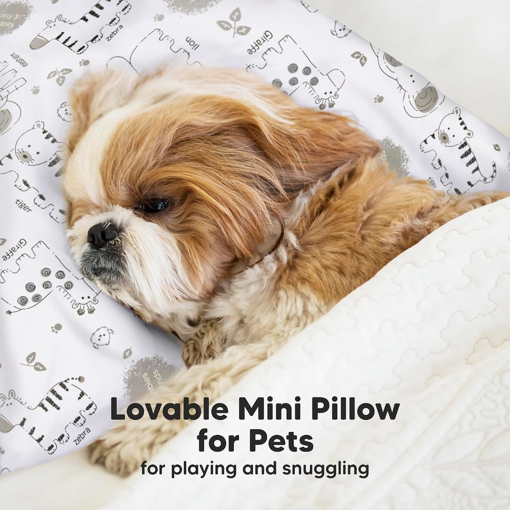 Mini Toddler Pillow with Pillowcase - 9x13 My Little Dreamy Travel Kids Pillow for Sleeping, Toddler Bed, Small, Tiny, Organic Cotton…