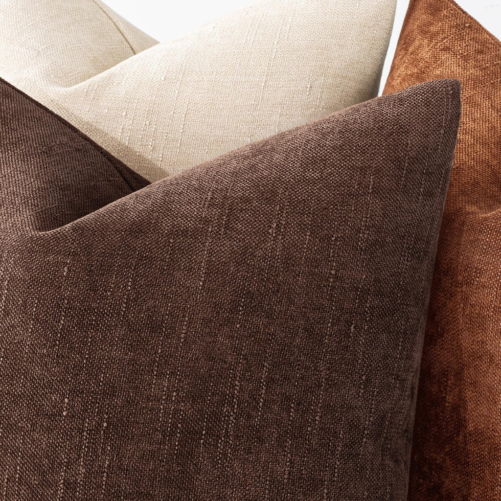 MIULEE Pack of 2 Decorative Throw Pillow Covers Soft Chenille Throw Pillows Solid Neutral Farmhouse Textured Cushion Covers for Couch…