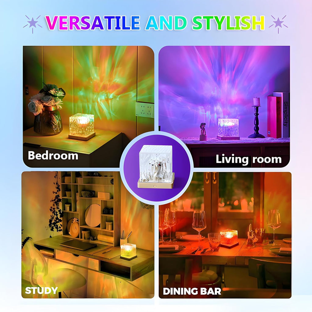 Northern Lights Projector, 16 Colors Rechargeable Aurora Light Projector & Mood Lighting Galaxy Lamp, Remote Night Light for Bedroom…