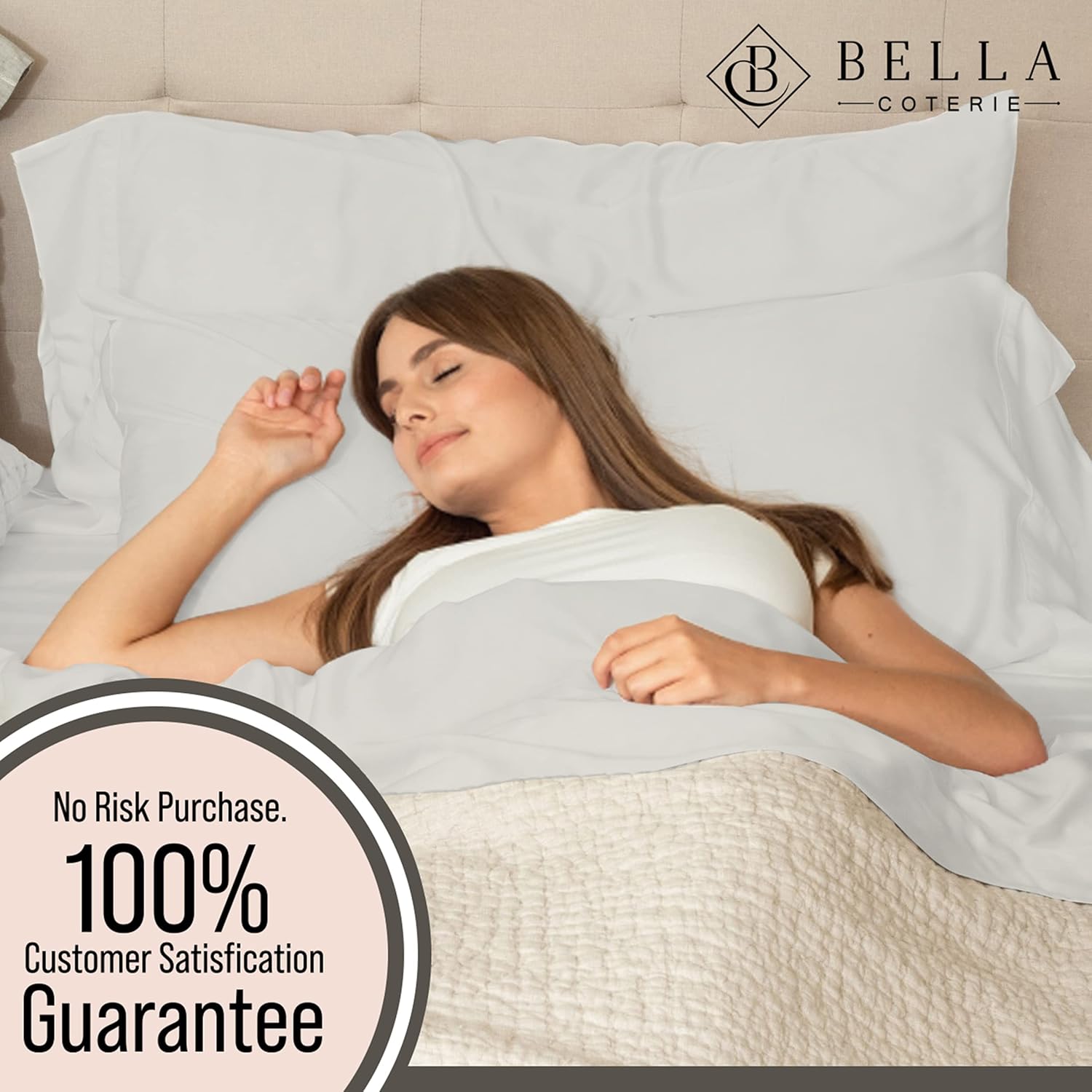 Bella Coterie Luxury Bamboo Viscose Full Size Sheet Set | 100% Organically Grown | Ultra Soft | Cooling for Hot Sleepers | 18" Deep…