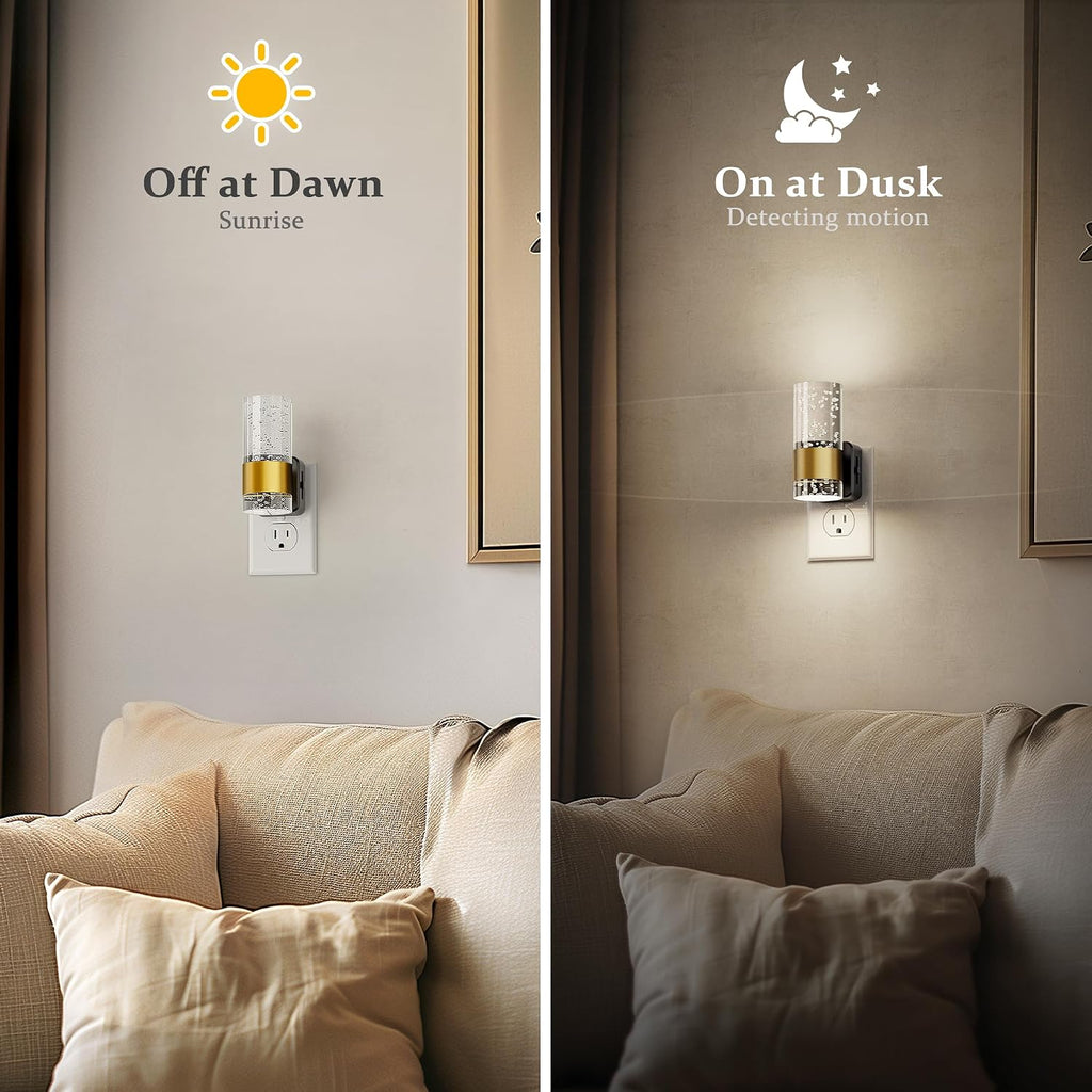 JandCase Night Light, Night Lights Plug into Wall, 2 Pack Dimmable LED Night Light with Adjustable Brightness, Automatic Night Lights…