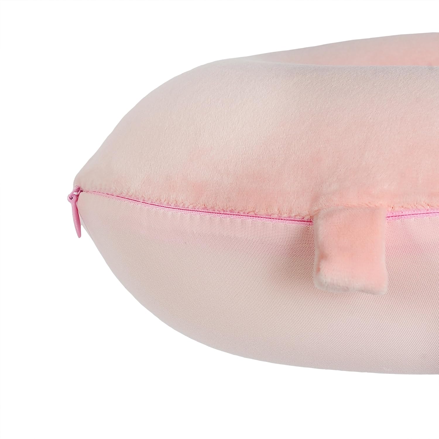 Travel Neck Pillow, Top Memory Foam Pillow for Head Support, Ideal for Airplanes, Cars, and Home Recliners, Adjustable and Soft (Pink)