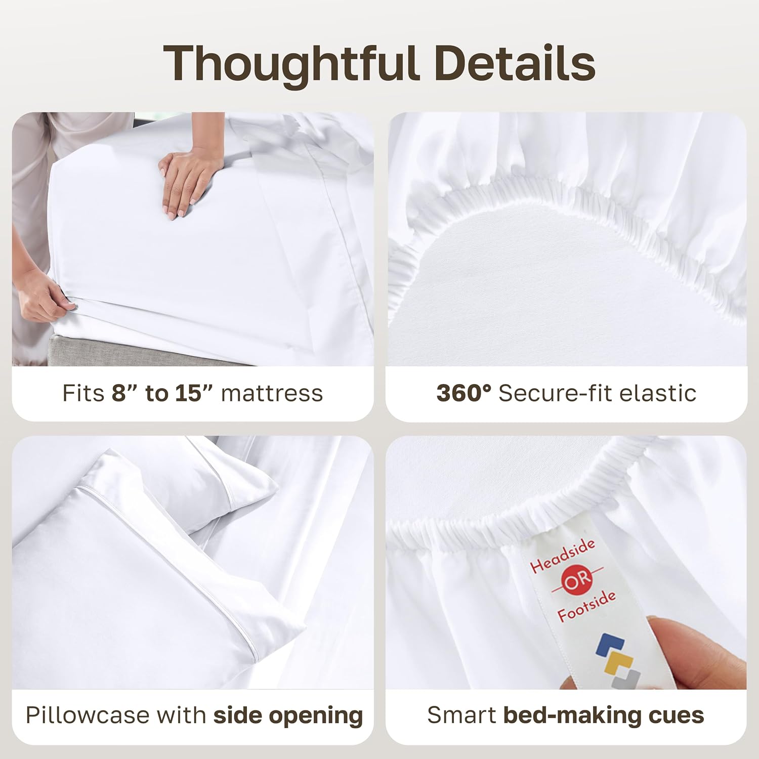 CaliforniaDesignDen California Design Den Soft 100% Cotton Twin XL Sheet Set, 400 Thread Count Good Housekeeping Award Winner, Silky Smooth…