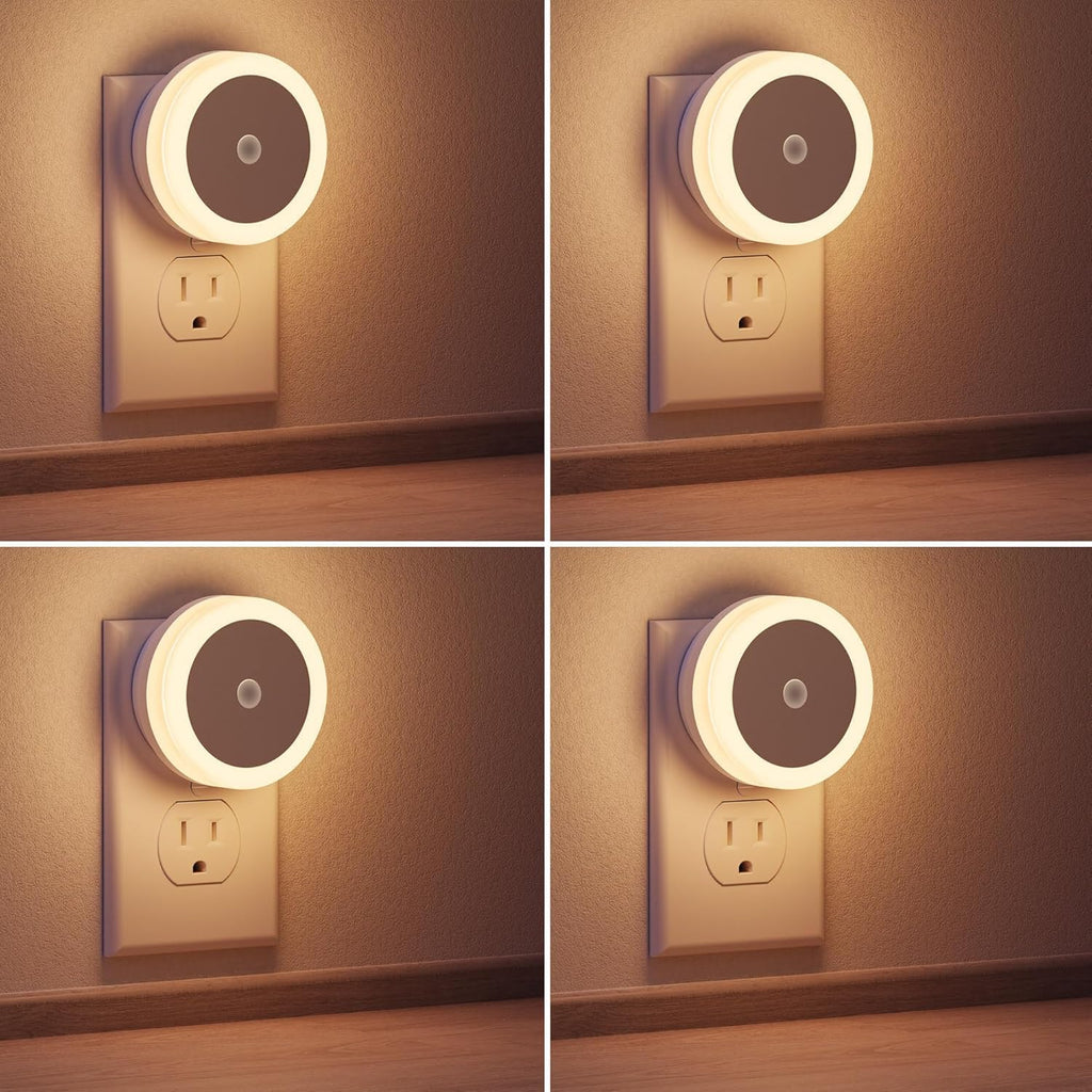 Briignite Night Lights Plug into Wall, [2 Pack], Nightlight with Light sensors, LED Night Light for Kids Room, Baby Night Light, Bathroom…