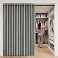 RYB HOME Accordion Style Room Divider Curtain-100% Blackout Folding Accordion Curtain for Sliding Glass Door/Bedroom, Privacy Assurd…