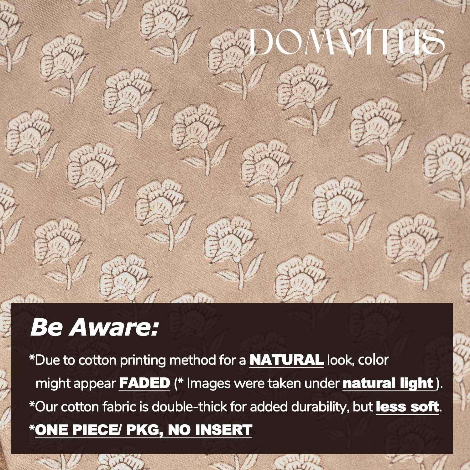 Domvitus Floral Pillow Covers 18x18 Throw Pillow Covers Decorative Farmhouse Block Floral Print Vintage Pillow Cover for Living Room Couch…