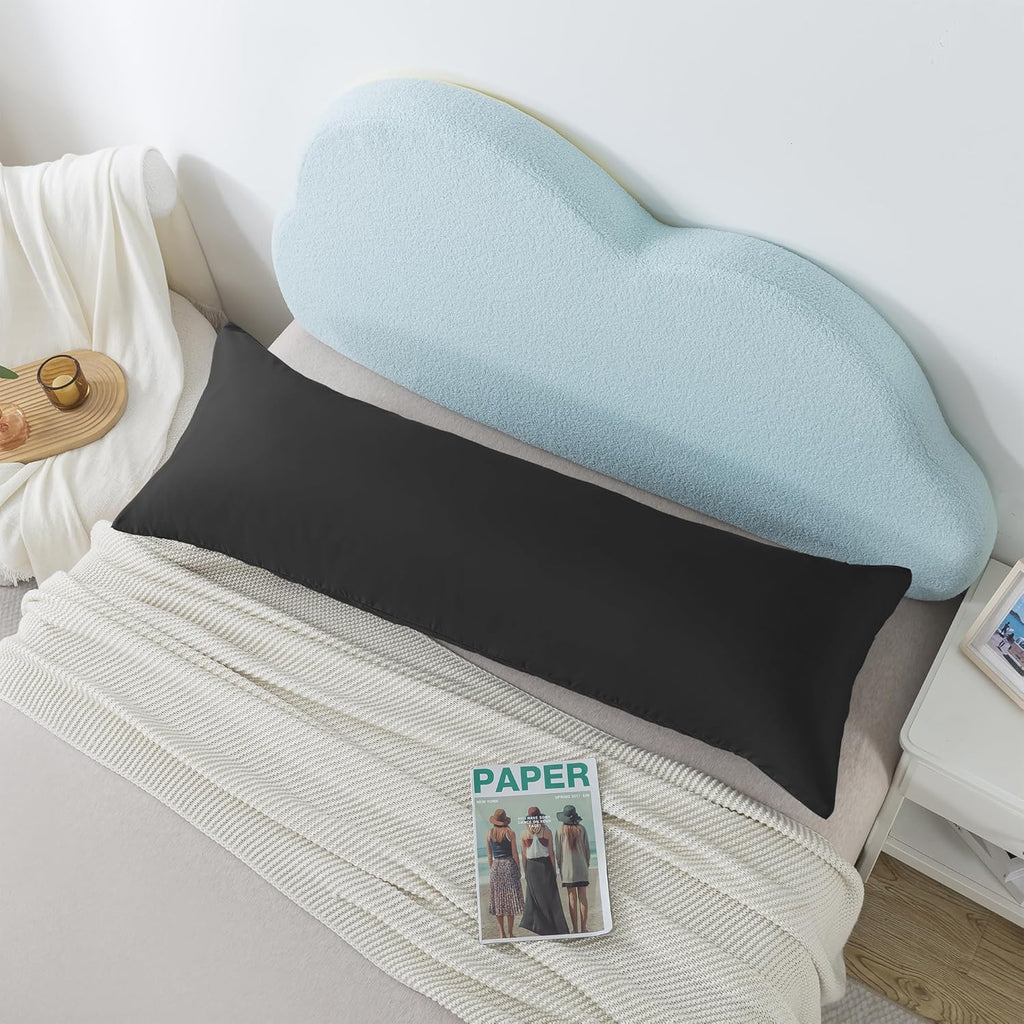 Ubauba Memory Foam Body Pillow with Cover, Full Large Body Pillows Insert for Adults with Envelope Closure Pillowcase, Firm & Fluffy Long…